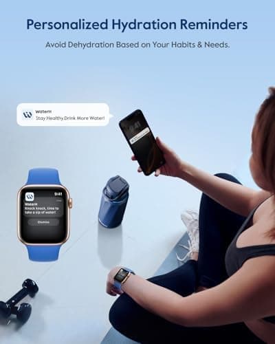 WATERH Boost Smart-Wasserflasche für Geschenke - mit Erinnerungsfunktion & Wasserspender, Edelstahl, 907 ml, Hochglanzsc