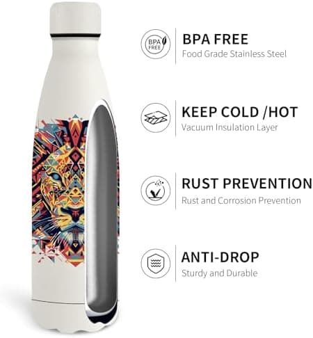 Grsta Trinkflasche 500ml, BPA-freie Edelstahlflasche für Kinder, ideale Wasserspeicherung bei Kalt&warm
