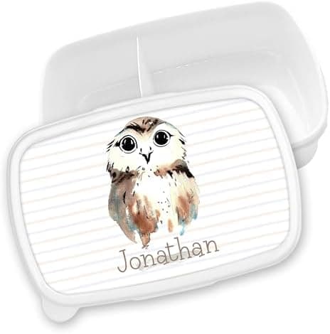 Timalo® Brotdose Kinder mit Namen | Personalisierte Bento Lunchbox für Jungen & Mädchen | Kindergarten & Schule Motiv Ti
