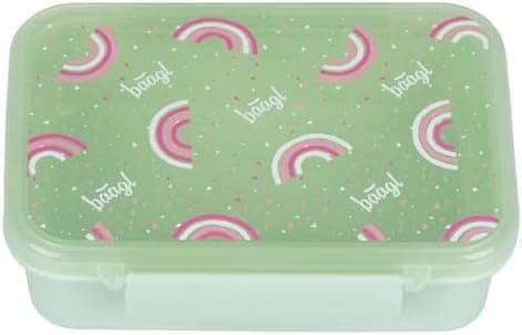 Baagl Brotdose Kinder für Schule – Snackdose mit Fächern (Panda)  
Baagl Brotdose für Mädchen – Lunchbox mit Trennfächer