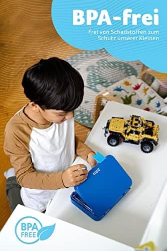 Jarlson® Brotdose Kinder mit Fächern - TONI Lunchbox - Auslaufdurchfall-Sicher – Jausenbox für Kindergarten und Schule -