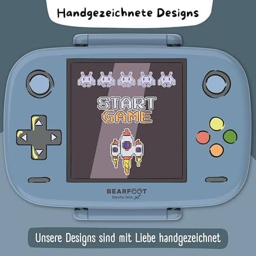 Bearfoot Brotdose Kinder BPAfrei mit Fächern Lunchbox für Mädchen & Jungen