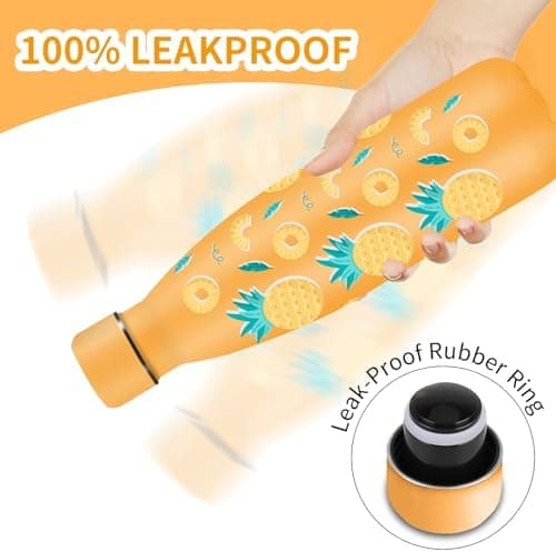 Grsta Trinkflasche 500ml, BPA-freie Edelstahlflasche für Kinder, ideale Wasserspeicherung bei Kalt&warm