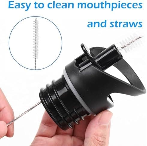 LightBeacon Ersatzdeckel Trinkflasche, Standard-Mund Straw Lid, 2 Stück Tragbarer Wasserflaschenverschluss - 4 Stück Ers