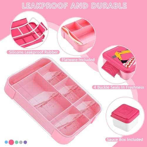 Kinder Buttermuffinbox - Jungen Schule, Kindergarten, Mit Fächern, Auslaufsicher, Lässig, 120ml