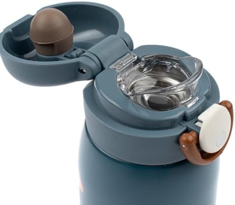 Fabelab Kinder Trinkflasche 320 ml | BPA-Frei Edelstahl Auslaufsicher | Schultasche Wasserflasche