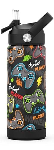Edelstahl Trinkflasche Meeresjungfrau 550ml BPA Frei Auslaufsicher Thermosflaschefür Kinder und Erwachsene - Sport, Schu