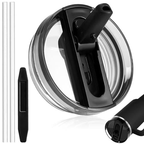 Stanley Cup Deckel Auslaufsicher Dicht + Stanley Flip Straw Deckel + 360°-Reinigung (A-Rose Quartz, 40oz/1.18L)  
Stanle