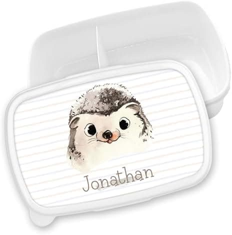 Timalo® Brotdose Kinder mit Namen | Personalisierte Bento Lunchbox für Jungen & Mädchen | Kindergarten & Schule Motiv Ti