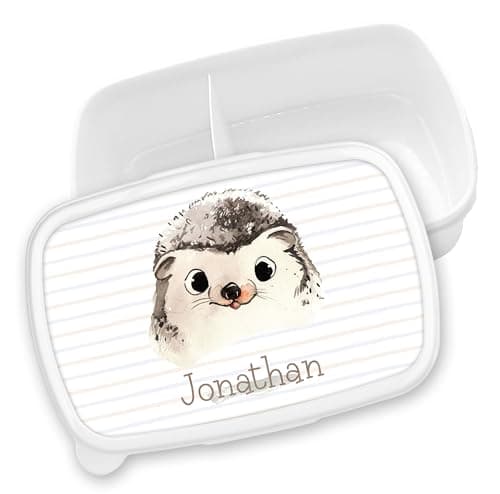 Timalo® Brotdose Kinder mit Namen | Personalisierte Bento Lunchbox für Jungen & Mädchen | Kindergarten & Schule Motiv Ti