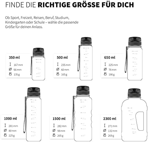 720°DGREE uberBottle Trinkflasche SoftTouch 500ml - Auslaufsicher, BPA-Frei - für Sport und Outdoor-Aktivitäten - Climat
