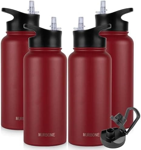 Edelstahl Trinkflasche 1.2L BPAfrei-Thermoskanne-Vakuum Doppelwandisolierung für Sport Campings-Reise-Kohlensäure Geeign