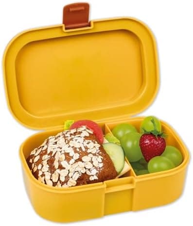 Lutz Mauder Brotdose Kinder Tiger Lunchbox | Kinder Snackbox & Vesperbox für Kindergarten, Schule & KITA | Mit Fächern |