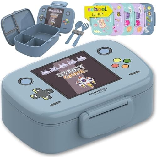 Bearfoot Brotdose Kinder BPAfrei mit Fächern Lunchbox für Mädchen & Jungen