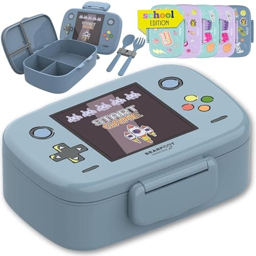 Bearfoot Brotdose Kinder BPAfrei mit Fächern Lunchbox für Mädchen & Jungen