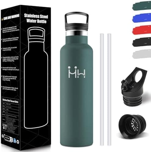 HoneyHolly Edelstahl Trinkflasche 500ML Kinder BPA-Frei Isoliert Thermoflasche