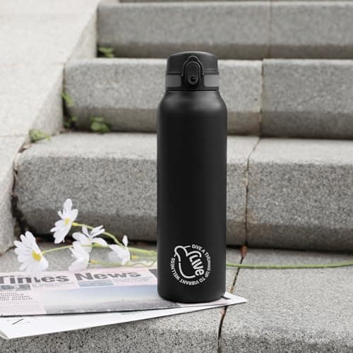 Thermosflasche UZSPACE Waldgrün Kinder 700ml Isolierte Edelstahl Trinkflasche 100% Auslaufsicher Outdoor Fitness Schule