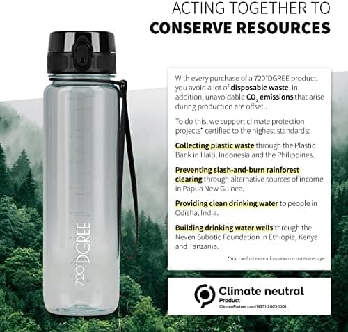 720°DGREE uberBottle Trinkflasche SoftTouch 500ml - Auslaufsicher, BPA-Frei - für Sport und Outdoor-Aktivitäten - Climat