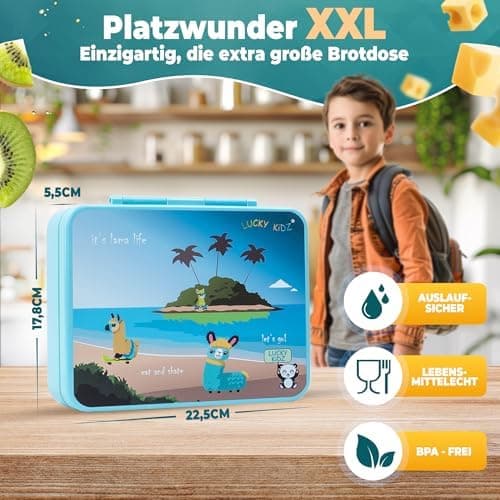 Kinder Brotdose mit Fächern Auslaufsicher & BPA frei
| Vesperbox Kinder Bento Box mit Fächern
| Frühstücksbox Kinder Br