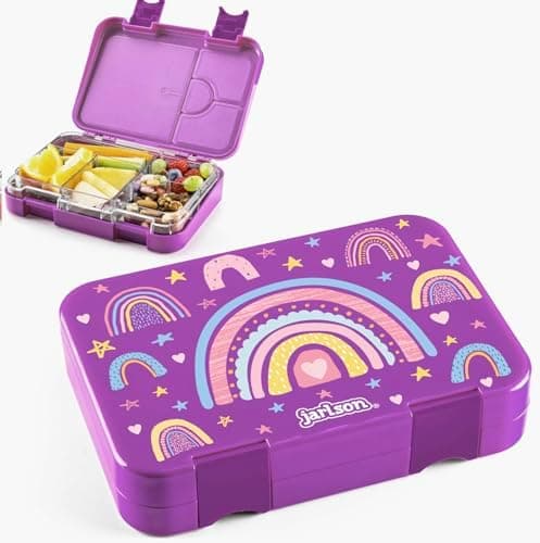 Jarlson® Brotdose Kinder mit Fächern - TONI Lunchbox - Auslaufdurchfall-Sicher – Jausenbox für Kindergarten und Schule -