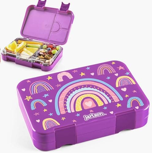Jarlson® Brotdose Kinder mit Fächern - TONI Lunchbox - Auslaufdurchfall-Sicher – Jausenbox für Kindergarten und Schule -