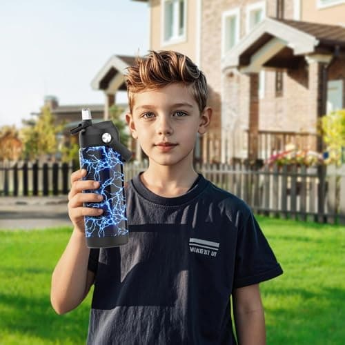 Edelstahl Trinkflasche Meeresjungfrau 550ml BPA Frei Auslaufsicher Thermosflaschefür Kinder und Erwachsene - Sport, Schu