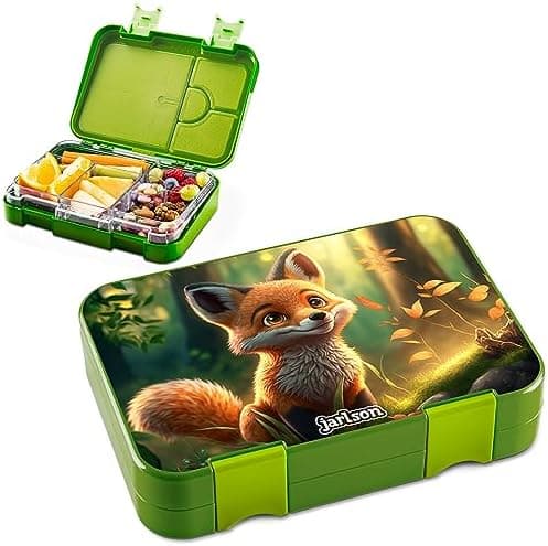 Jarlson® Brotdose Kinder mit Fächern - TONI Lunchbox - Auslaufdurchfall-Sicher – Jausenbox für Kindergarten und Schule -