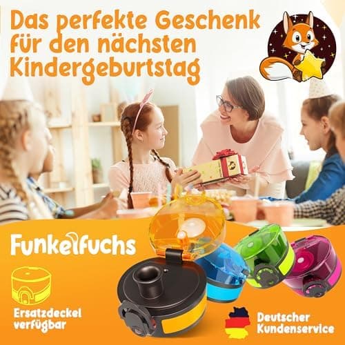 Nur für Funkelfuchs Trinkflaschen passende Ersatzdeckel 500ml (grün) - Luxus Design und Dauerhaftigkeit