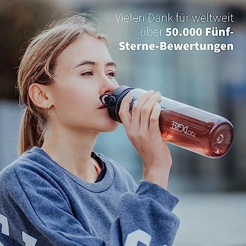 720°DGREE uberBottle Trinkflasche SoftTouch 500ml - Auslaufsicher, BPA-Frei - für Sport und Outdoor-Aktivitäten - Climat