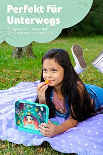 Jarlson® Brotdose Kinder mit Fächern - TONI Lunchbox - Auslaufdurchfall-Sicher – Jausenbox für Kindergarten und Schule -