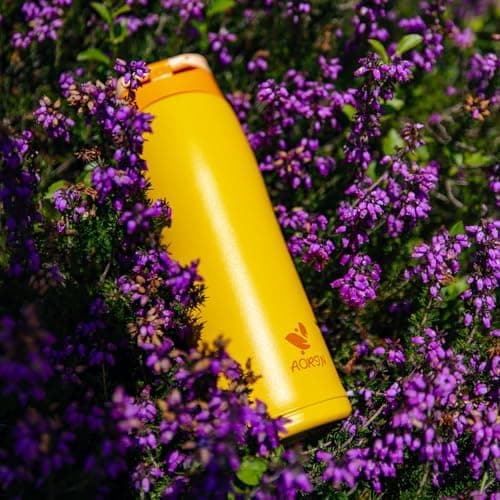 AORIN Trinkflasche Edelstahl 18/8, 500ml, BPA-Frei, Doppelwandig Isolierflasche für Sport, Schule und Outdooraktivitäten