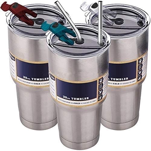 Ersatzdeckel für 56-ml-Becher - Spritzwasserfest, auslaufsicher und strohhalmfreundlich 20 oz Black Double Hole
