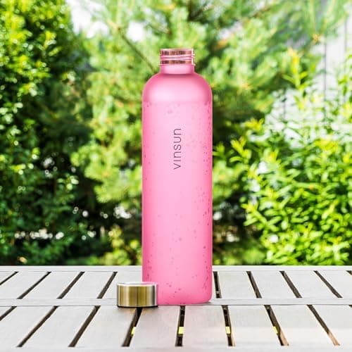 VINSUN Trinkflasche 1000ml - auslaufsicher, BPA frei, Tritan - Leichte Wasserflasche für Sport und Outdoor activities -