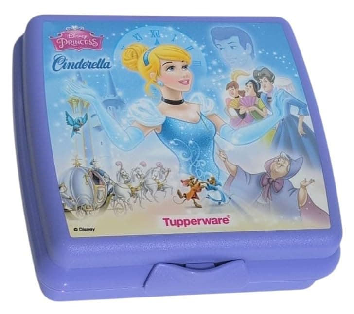 Tupperware Quadratische Sandwich-Box Aufbewahrungsbox Brotdose mit Scharnier und Verriegelung (türkis Koala Bär)