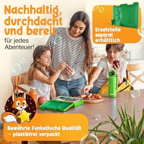 Kinder Brotdose Mondschein – Lila Fächer – 800ml – Schule & Kindergarten - BPA frei  
Kinder Brotdose Mondschein – Lila