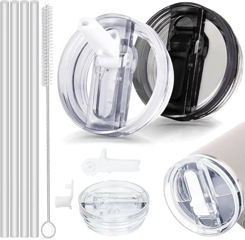 Sunshine Smile 40oz Auslaufsicherer Ersatzdeckel für Stanley Cup,ideal für Familien mitKindern und Freunde, bietet 2 Stü