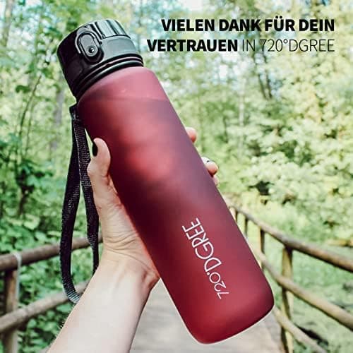 720°DGREE uberBottle Trinkflasche SoftTouch 500ml - Auslaufsicher, BPA-Frei - für Sport und Outdoor-Aktivitäten - Climat