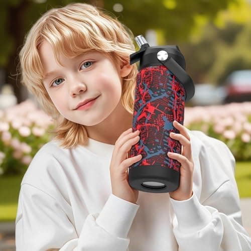 Edelstahl Trinkflasche Meeresjungfrau 550ml BPA Frei Auslaufsicher Thermosflaschefür Kinder und Erwachsene - Sport, Schu