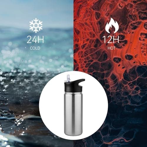 Edelstahl Trinkflasche 1.2L BPAfrei-Thermoskanne-Vakuum Doppelwandisolierung für Sport Campings-Reise-Kohlensäure Geeign