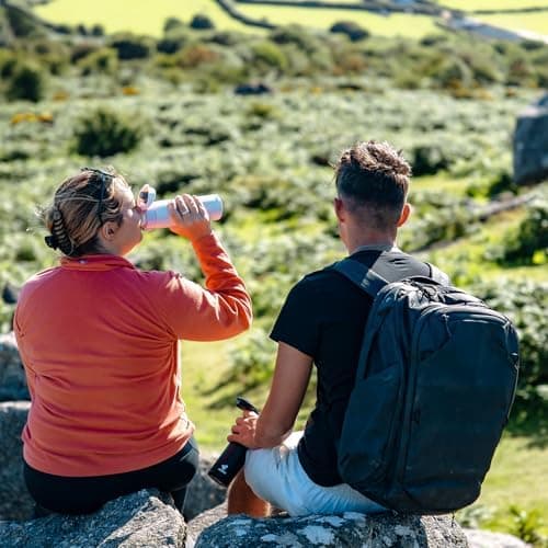 AORIN Trinkflasche Edelstahl 18/8, 500ml, BPA-Frei, Doppelwandig Isolierflasche für Sport, Schule und Outdooraktivitäten