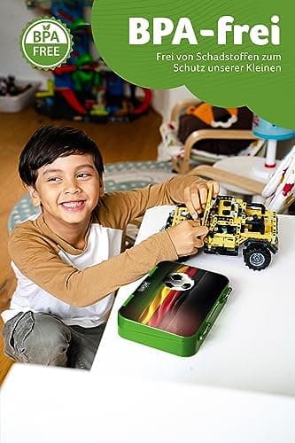 Jarlson® Brotdose Kinder mit Fächern - TONI Lunchbox - Auslaufdurchfall-Sicher – Jausenbox für Kindergarten und Schule -
