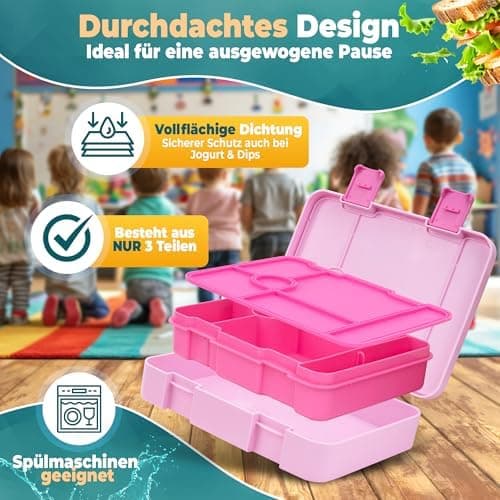 Kinder Brotdose mit Fächern Auslaufsicher & BPA frei
| Vesperbox Kinder Bento Box mit Fächern
| Frühstücksbox Kinder Br
