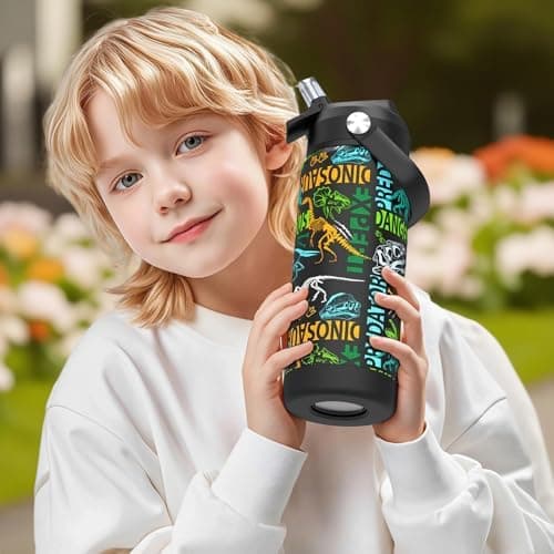 Edelstahl Trinkflasche Meeresjungfrau 550ml BPA Frei Auslaufsicher Thermosflaschefür Kinder und Erwachsene - Sport, Schu