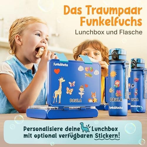 Kinder Brotdose Mondschein – Lila Fächer – 800ml – Schule & Kindergarten - BPA frei  
Kinder Brotdose Mondschein – Lila