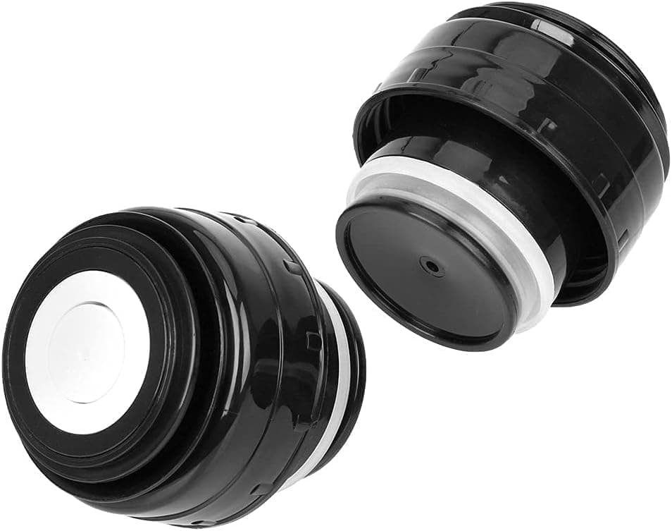Isolierflaschen-Deckelabdeckung für Vakuumflaschen, Outdoor-Reisebecher, tragbar, universelles Zubehör (4,5 cm, Schwarz/