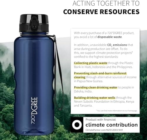 720°DGREE uberBottle Trinkflasche SoftTouch 500ml - Auslaufsicher, BPA-Frei - für Sport und Outdoor-Aktivitäten - Climat