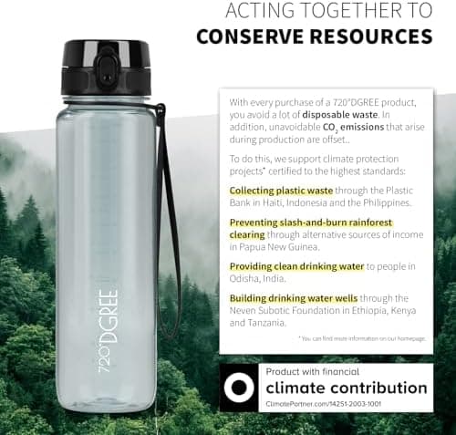 720°DGREE uberBottle Trinkflasche SoftTouch 500ml - Auslaufsicher, BPA-Frei - für Sport und Outdoor-Aktivitäten - Climat