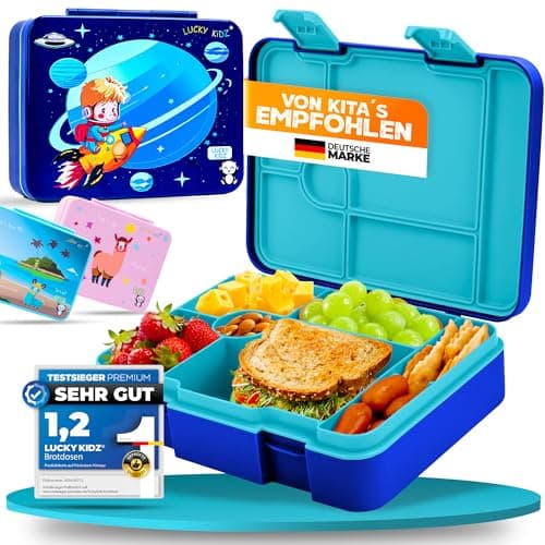 Kinder Brotdose mit Fächern Auslaufsicher & BPA frei
| Vesperbox Kinder Bento Box mit Fächern
| Frühstücksbox Kinder Br