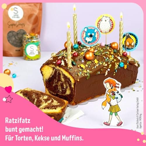 Super Streusel Tortendeko für Die Schule der Magischen Tiere Geburtstag | Waldtierschule Deko | Essbare Tortendeko