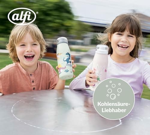 ALFI Kids ISO BOTTLE 350ml - Idas Schule der Magischen Tiere - Isoliertrinkflasche Kinder Edelstahl - hält 12 Stunden he
